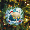 Joycorners Personalized Farmhouse Cow Acrylic Ornament (14 Breed Options)