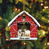 Joycorners Personalized Farm Name Cow Christmas Barn Ornament Acrylic Ornament (14 Breed Options)