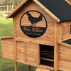 Joycorners Chicken Coop Sign , Poultry Sign, Personalized Chicken Coop Sign, Custom Chicken Sign, Chicken Lover Gift LM0110