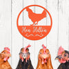 Joycorners Chicken Coop Sign , Poultry Sign, Personalized Chicken Coop Sign, Custom Chicken Sign, Chicken Lover Gift LM0110