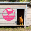 Joycorners Chicken Coop Sign , Poultry Sign, Personalized Chicken Coop Sign, Custom Chicken Sign, Chicken Lover Gift LM0110