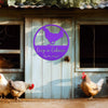 Joycorners Chicken Coop Sign , Poultry Sign, Personalized Chicken Coop Sign, Custom Chicken Sign, Chicken Lover Gift LM0110