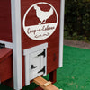 Joycorners Chicken Coop Sign , Poultry Sign, Personalized Chicken Coop Sign, Custom Chicken Sign, Chicken Lover Gift LM0110
