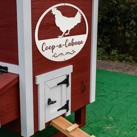 Joycorners Chicken Coop Sign , Poultry Sign, Personalized Chicken Coop Sign, Custom Chicken Sign, Chicken Lover Gift LM0110