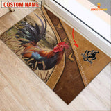 Joycorners Chicken Personalized - Welcome  Doormat