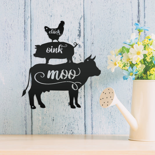 Joycorners Farm Animal Sign, Farmhouse Decor, Farm Wall Decor, Farm Wall Art, Farm Animal Wall Decor, Farm Bedroom Wall Decor, Farm Animal Bedroom Wall Art, Farm Animal Wall Art Gift LM0110