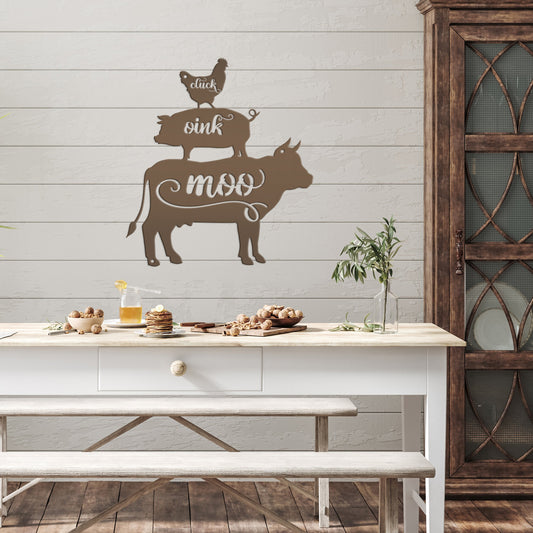 Joycorners Farm Animal Sign, Farmhouse Decor, Farm Wall Decor, Farm Wall Art, Farm Animal Wall Decor, Farm Bedroom Wall Decor, Farm Animal Bedroom Wall Art, Farm Animal Wall Art Gift LM0110