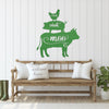 Joycorners Farm Animal Sign, Farmhouse Decor, Farm Wall Decor, Farm Wall Art, Farm Animal Wall Decor, Farm Bedroom Wall Decor, Farm Animal Bedroom Wall Art, Farm Animal Wall Art Gift LM0110