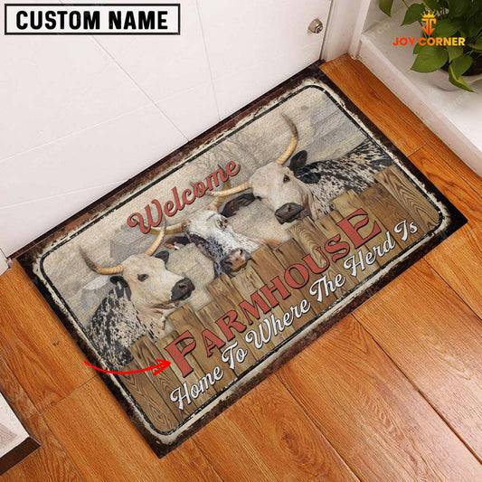 Joycorners Corriente Personalized - Welcome  Doormat