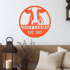 Joycorners Personalized Cow Farm with Established Date Metal Sign-Custom Cow Decor-Signage LM0110