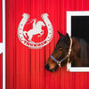 Joycorners Horse Shoe Personalized Sign and Decor, Horse Gift and Horse Wall Art, Horse Girl LM0110