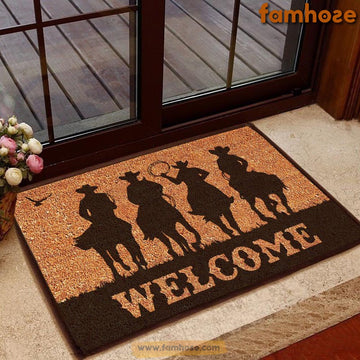Joycorners Cowboy Doormat,  Horse Riding Team Welcome Doormat LM0210