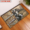 Joycorners Holstein Barn Custom Name Doormat