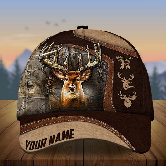 Joycorners Collab Artist Deer Hunting Personalized Hat 3D Printed Multicolor