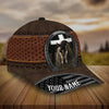 Personalized premium jesus and black horse leather pattern cap