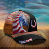 Personalized patriot US horse american flag cap