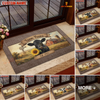 Joycorners Cow With Sunflower Rustic Barn Farm Name Doormat (10 Cattle Breeds)
