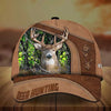 Joycorners Premium Brown Printed Deer Hunting Personalized 3D Hat