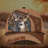 Joycorners Premium Brown Printed Deer Hunting Personalized 3D Hat