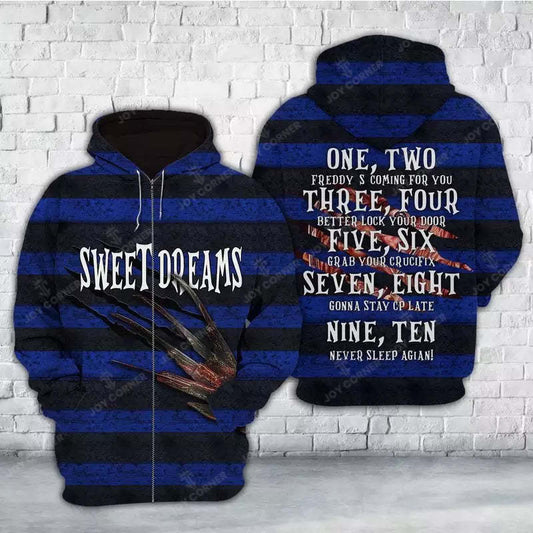 Joycorners Multicolored Sweet Dreams For Halloween Hoodie