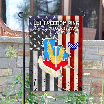 Joycorners Let Freedom Ring Personalized Army Division Garden Flag #MT63