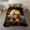 JoyCorners Happiness Beefmaster Cattle Halloween Pattern Personalized Name 3D Bedding Set