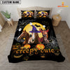 JoyCorners Happiness Horse Cattle Halloween Pattern Personalized Name 3D Bedding Set