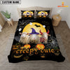 JoyCorners Happiness Sheep Cattle Halloween Pattern Personalized Name 3D Bedding Set