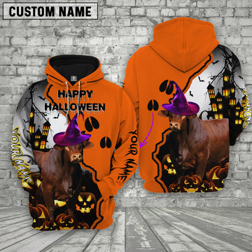 Joy Corners Beefmaster Castle Footprint Halloween Pattern 3D Hoodie