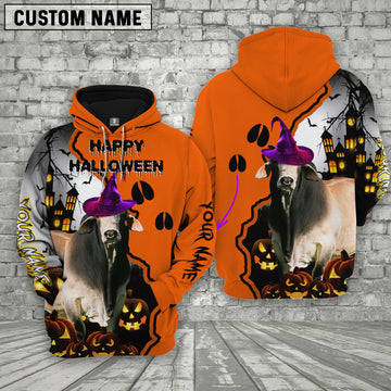 Joy Corners Brahman Castle Footprint Halloween Pattern 3D Hoodie