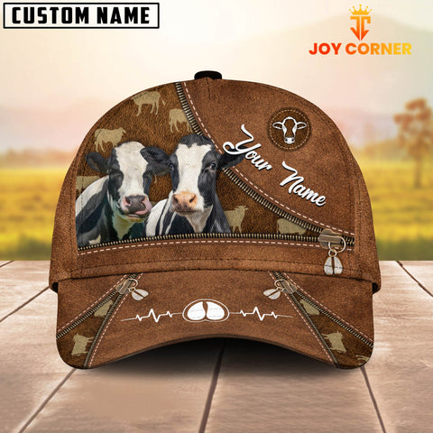 Joy Corners Holstein Heart Line Farm Lover Pattern Customized 3D Cap