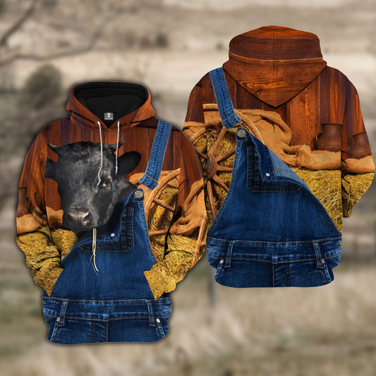 Joy Corners Dexter Farm Of Farmer Cattle Personalized 3D All Over Printed Hoodie