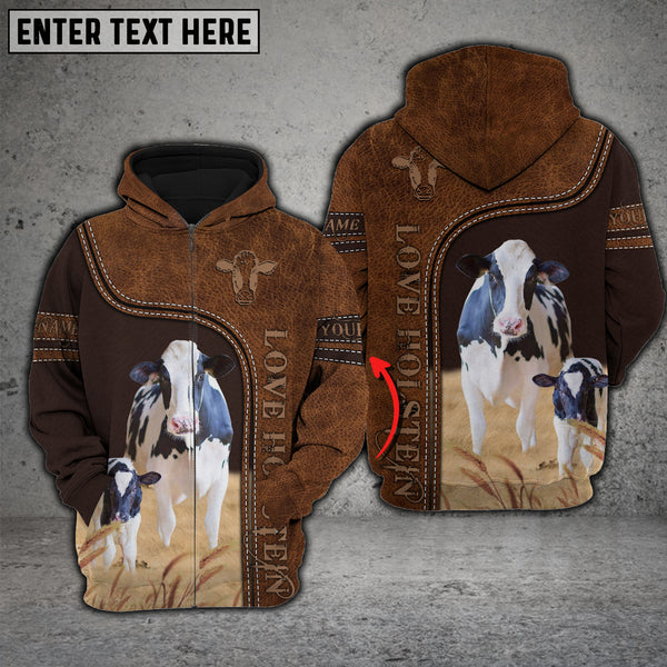 Joy Corners Holstein Love Baby Cattle Personalized 3D All Over Printed Hoodie