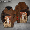 Joy Corners Hereford Love Baby Cattle Personalized 3D All Over Printed Hoodie