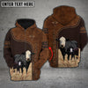 Joy Corners Black Baldy Love Baby Cattle Personalized 3D All Over Printed Hoodie