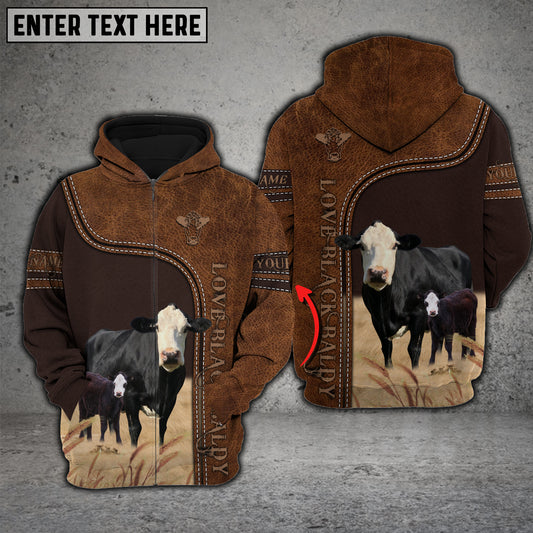 Joy Corners Black Baldy Love Baby Cattle Personalized 3D All Over Printed Hoodie