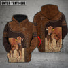 Joy Corners Red Angus Love Baby Cattle Personalized 3D All Over Printed Hoodie