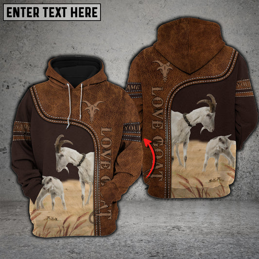 Joy Corners Goat Love Baby Cattle Personalized 3D All Over Printed Hoodie