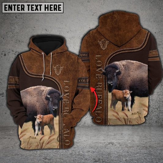 Joy Corners Buffalo Love Baby Cattle Personalized 3D All Over Printed Hoodie