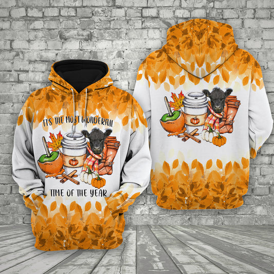 Joy Corners Belted Galloway Happiness Food Farm Hoodie