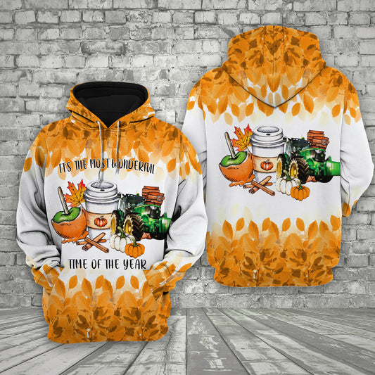 Joy Corners Tractor Happiness Food Farm Hoodie