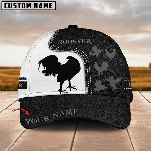 PREMIUM ROOSTER LEATHER PATTERN 10 FOR ROOSTER LOVERS PERSONALIZED CAP