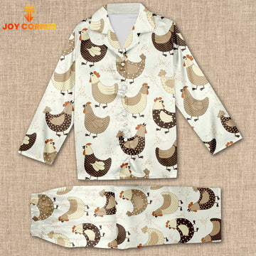 Joy Corner Chicken Lover Style 1 3D Chistmas Pajamas