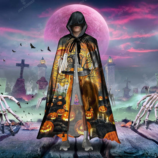 Joy Corner Pumpkin Hight Land Halloween Special Hooded Cloak
