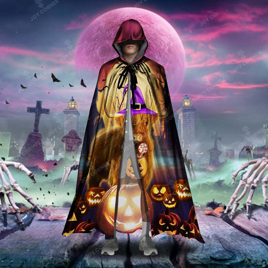 Joy Corner Pumpkin Light Hight Land Halloween Art Special Hooded Cloak