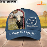 Joycorners Custom Name And Cattle Breeds Black Baldy Jean Pattern Classic Cap