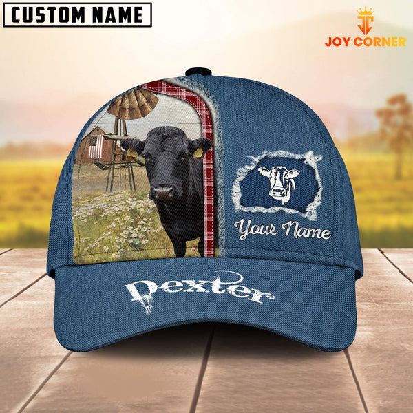 Joycorners Custom Name And Cattle Breeds Dexter Jean Pattern Classic Cap