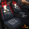 Joycorners Customized Name Holstein Jean Overalls Pattern Car Seat Covers (2Pcs)