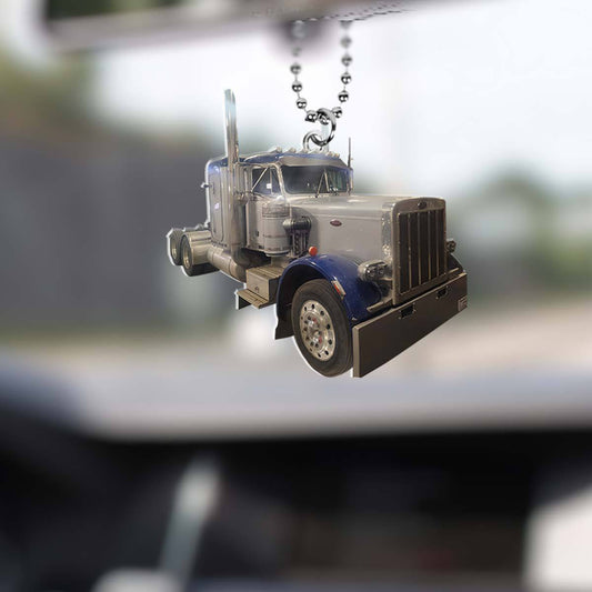 Joy Corners  Silver And Blue 02 Truck Car Hanging Ornament