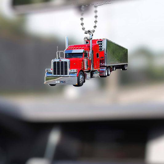 Joy Corners  Red 09 Truck Car Hanging Ornament